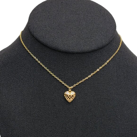 14K Gold Womens 1ct Diamond Heart Pendant Necklace Ladies New 14K Silver Jewelry